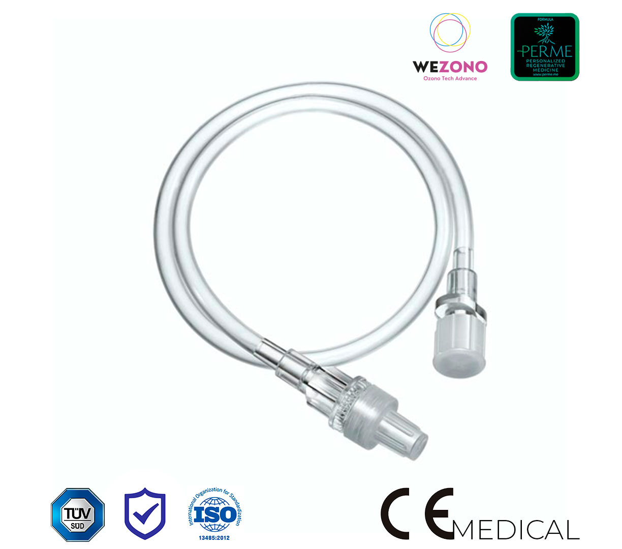 Prolunga di Estensione da 150 cm Luer Lock per Ozonoterapia - Wezono